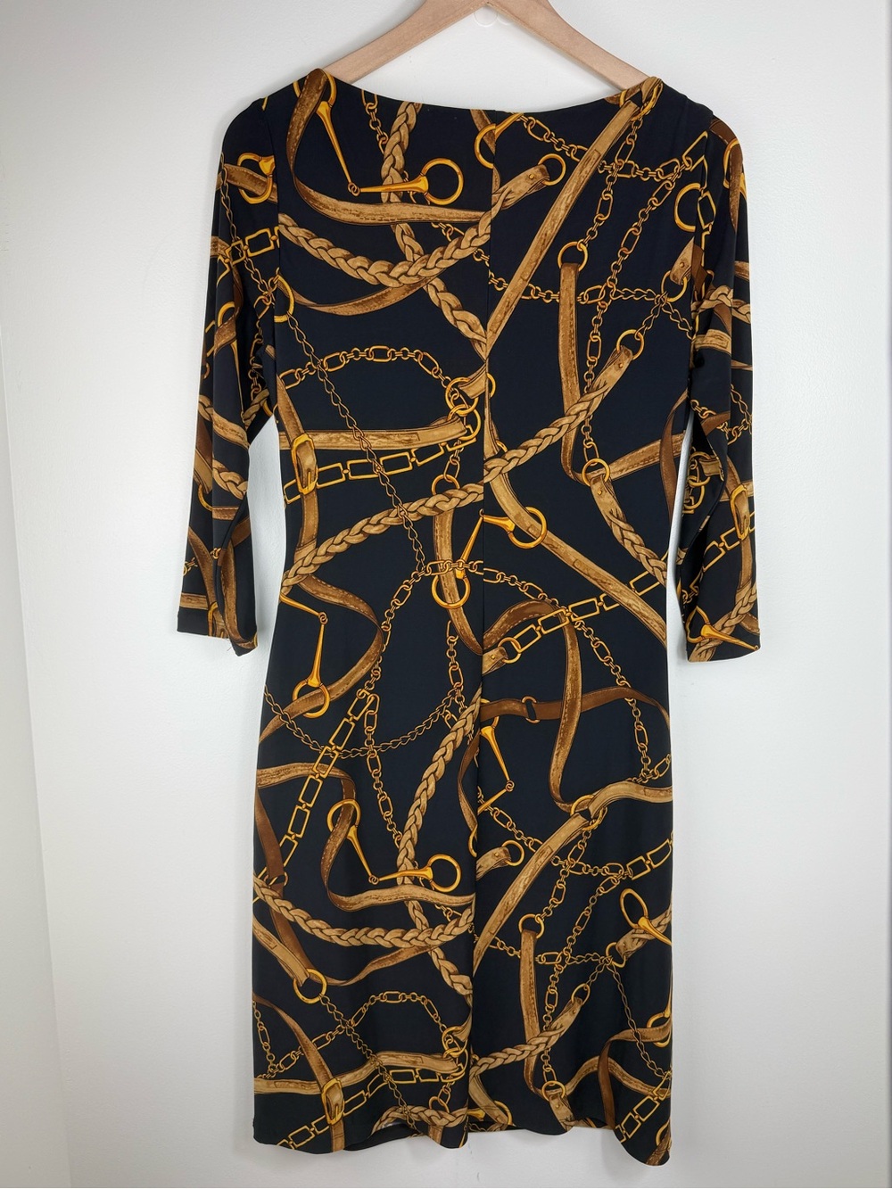 Lauren Ralph Lauren Bridle Equestrian Print Jersey Dress - Picture 5 of 7